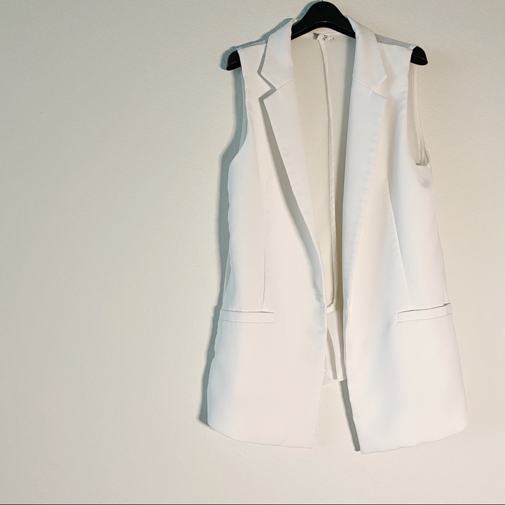 Vest with sheer back